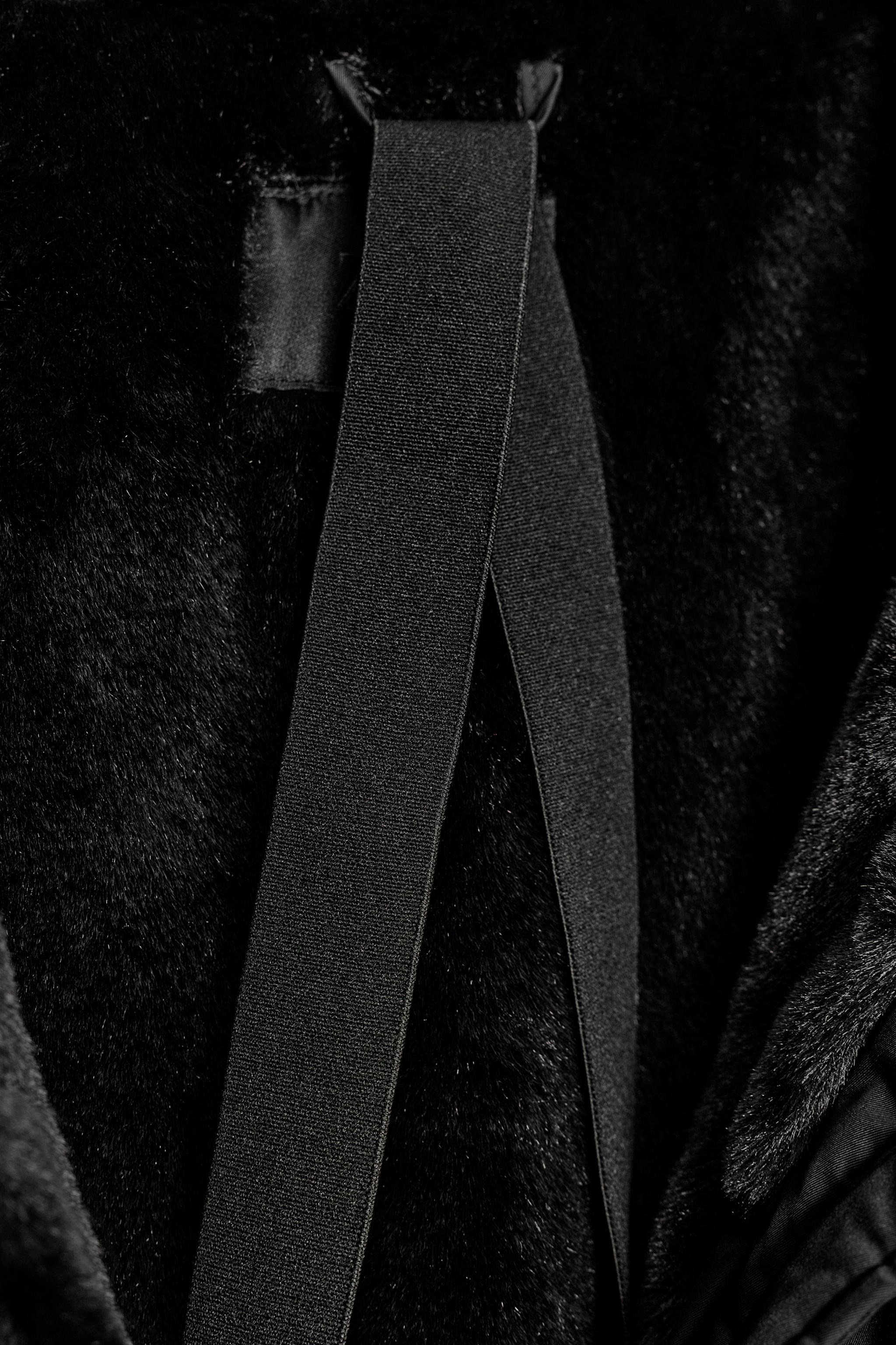 PUFFER JACKET WITH FAUX FUR HOODIE WATER AND WIND PROTECTION